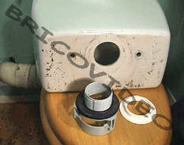 mécanisme de chasse wc a double commande joint mousse réservoir WC