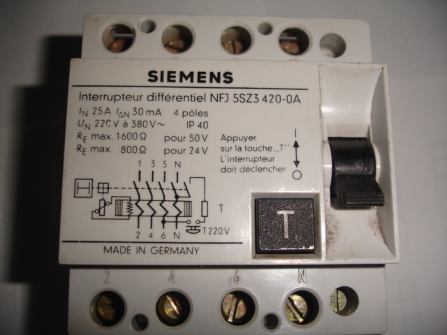 INSTALLATION INTERRUPTEUR DIFFERENTIEL DDR
