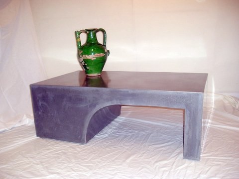 Table en zinc